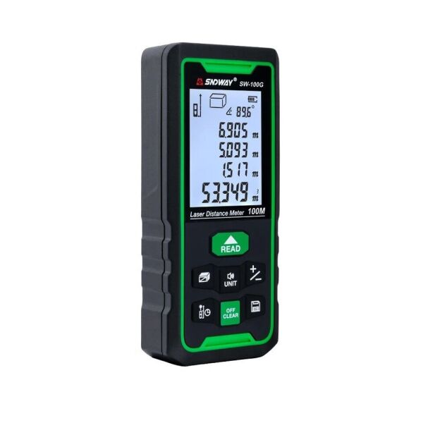 Лазерный дальномер SNDWAY SW-100G оригинал в коробке, лазерная рулетка, зеленый лазер, измеритель расстояния
Лазерный дальномер SNDWAY SW-100G оригинал в коробке, лазерная рулетка, зеленый лазер, измеритель расстояния