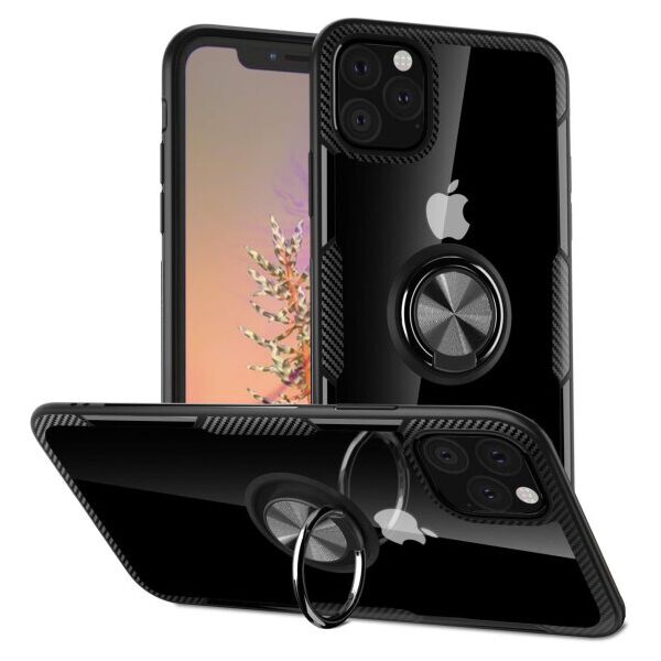 Противоударный чехол Deen CrystalRing под магнитный держатель для Apple iPhone 11 Pro Max (6.5") (Прозрачный / Черный)
Противоударный чехол Deen CrystalRing под магнитный держатель для Apple iPhone 11 Pro Max (6.5") (Прозрачный / Черный)