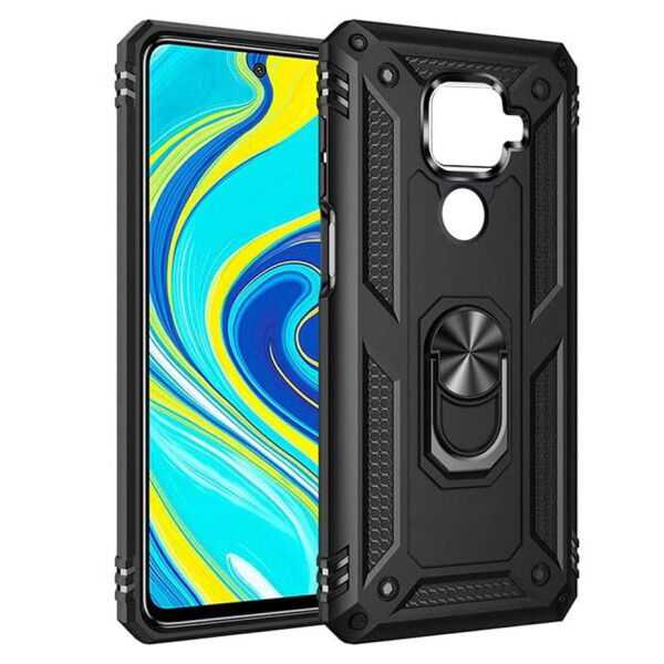 Ударопрочный чехол Serge Ring магнитный держатель для Xiaomi Redmi Note 9 / Redmi 10X (Черный)
Ударопрочный чехол Serge Ring магнитный держатель для Xiaomi Redmi Note 9 / Redmi 10X (Черный)