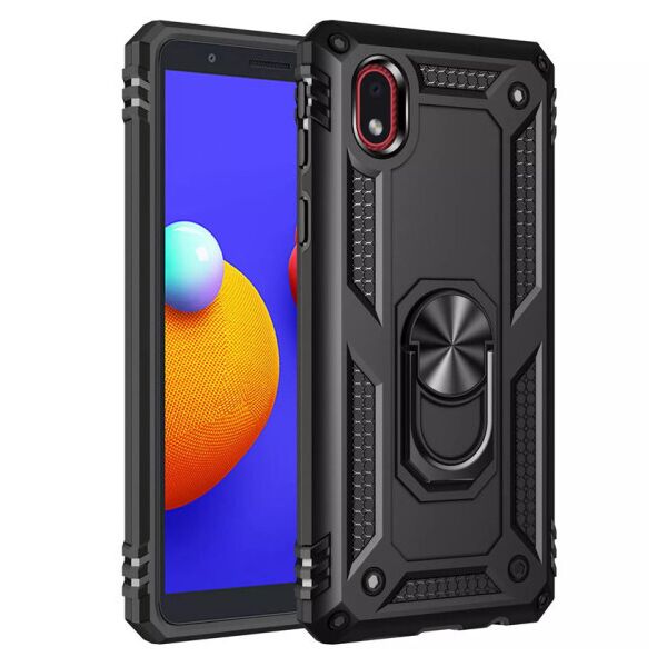 Ударопрочный чехол Serge Ring магнитный держатель для Samsung Galaxy M01 Core / A01 Core (Черный)
Ударопрочный чехол Serge Ring магнитный держатель для Samsung Galaxy M01 Core / A01 Core (Черный)