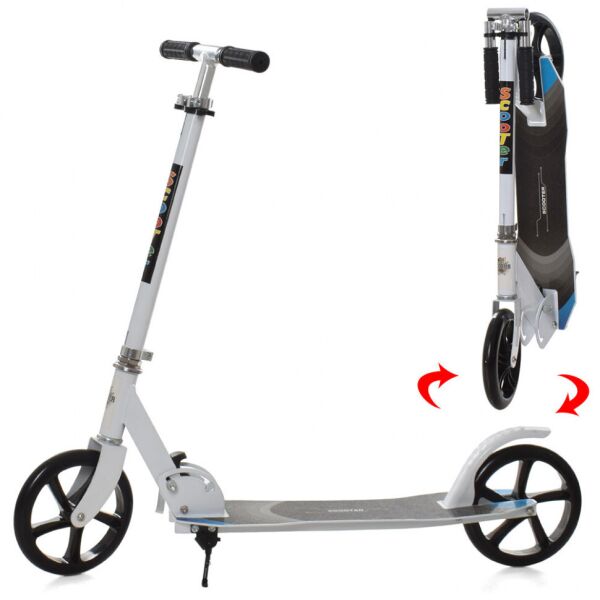 Самокат двухколёсный SR 2-063 с подножкой (Белый)
Самокат двухколёсный SR 2-063 с подножкой (Белый)