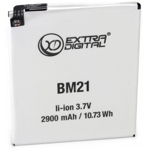 Аккумуляторная батарея для телефона EXTRADIGITAL Xiaomi Mi Note (BM21) 2900 mAh (BMX6447)
Аккумуляторная батарея для телефона EXTRADIGITAL Xiaomi Mi Note (BM21) 2900 mAh (BMX6447)