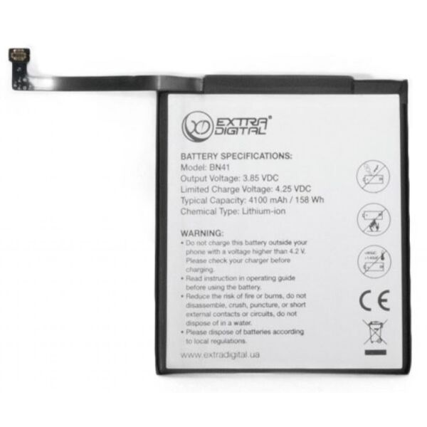 Аккумуляторная батарея для телефона EXTRADIGITAL Xiaomi Redmi Note 4 / Xiaomi Note 4 (BN41) 4100 mAh (BMR6481)
Аккумуляторная батарея для телефона EXTRADIGITAL Xiaomi Redmi Note 4 / Xiaomi Note 4 (BN41) 4100 mAh (BMR6481)