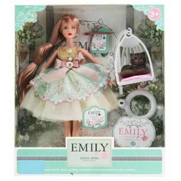 Кукла Emily в нарядном пышном платье с бантом, блондинка с длинными волосами и аксессуарами QJ 088 C
Кукла Emily в нарядном пышном платье с бантом, блондинка с длинными волосами и аксессуарами QJ 088 C