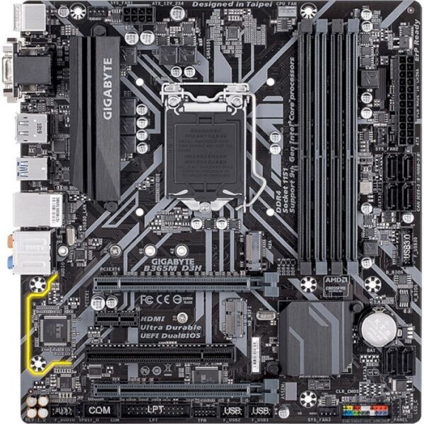 Материнская плата Gigabyte b365m d3h