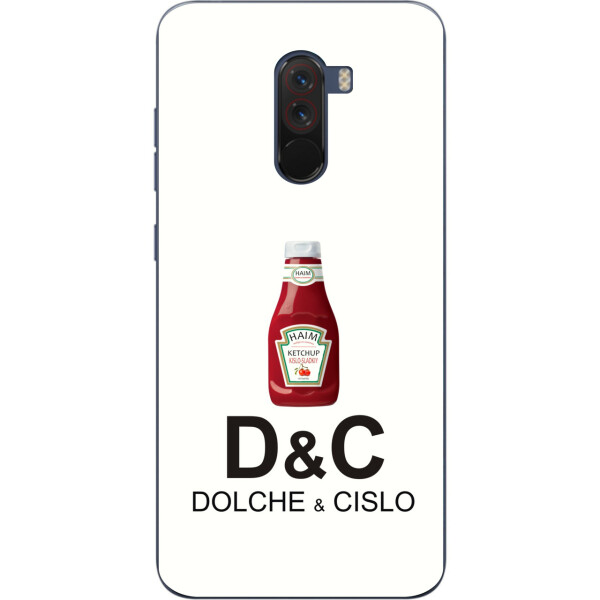 Антибрендовый силиконовый чехол Amstel для Xiaomi Poco F1 с картинкой Dolche и Cislo
Антибрендовый силиконовый чехол Amstel для Xiaomi Poco F1 с картинкой Dolche и Cislo
