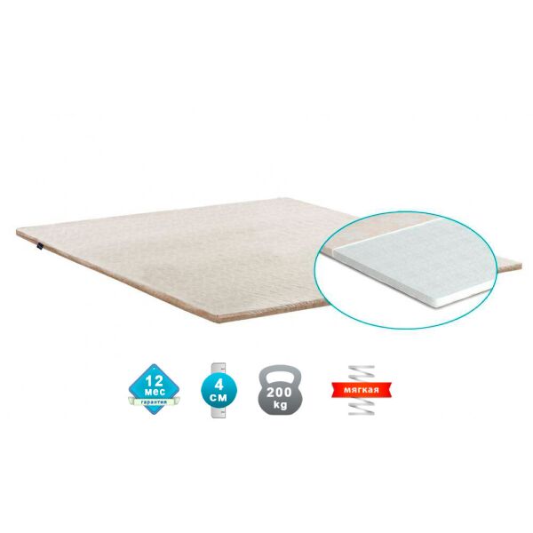 Матрас ортопедический Matroluxe Topper FUTON 1 180x190 см
Матрас ортопедический Matroluxe Topper FUTON 1 180x190 см