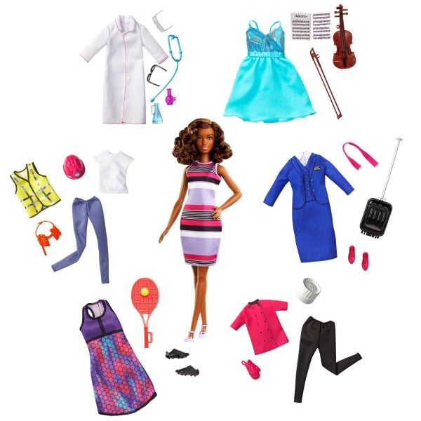 Кукла Барби Я могу быть Карьеры Мечты Barbie You Can Be Anything Barbie Dream Careers Doll & Clothes, African American GWM98
Кукла Барби Я могу быть Карьеры Мечты Barbie You Can Be Anything Barbie Dream Careers Doll & Clothes, African American GWM98