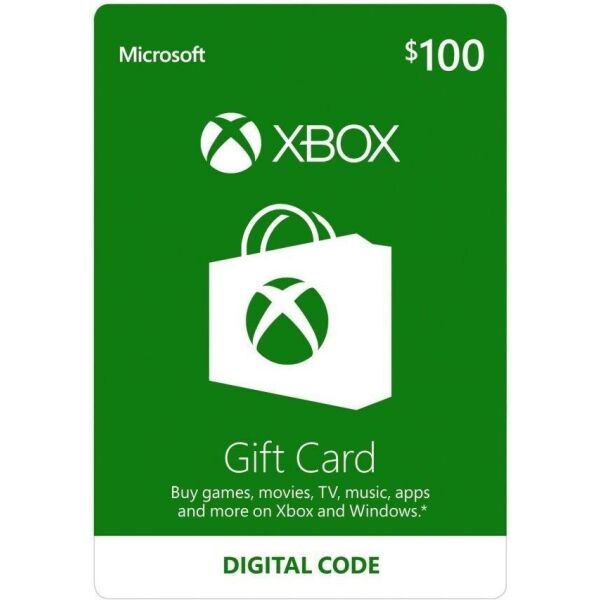 Электронный код Xbox Live / Gift Card пополнение бумажника счета своего аккаунта на сумму 100 usd US-регион
Электронный код Xbox Live / Gift Card пополнение бумажника счета своего аккаунта на сумму 100 usd US-регион
