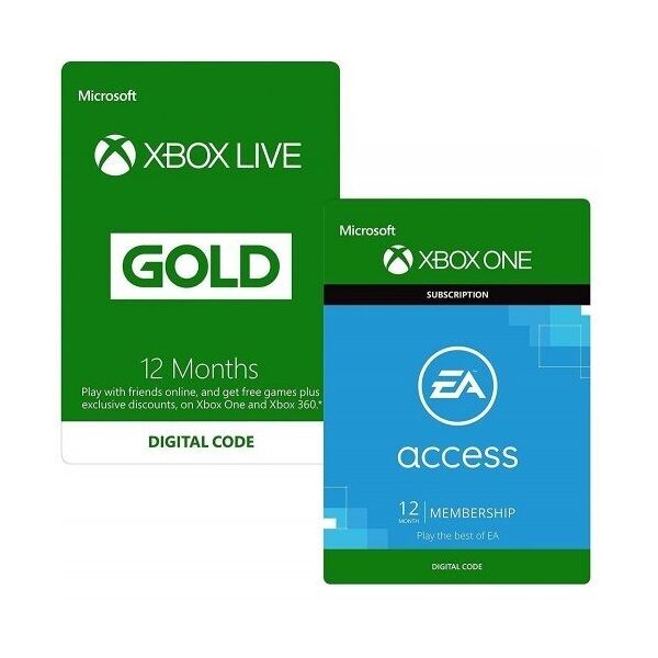 Электронный код (Подписка) Xbox Live Gold - 12 месяцев + EA Access - 12 месяцев Xbox One, One S/X для всех регионов и стран
Электронный код (Подписка) Xbox Live Gold - 12 месяцев + EA Access - 12 месяцев Xbox One, One S/X для всех регионов и стран