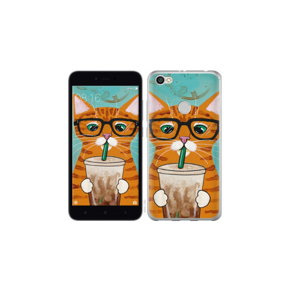 Чехол на Xiaomi Redmi Note 5A Prime Зеленоглазый кот в очках 4054u-1063, Силикон 
Чехол на Xiaomi Redmi Note 5A Prime Зеленоглазый кот в очках 4054u-1063, Силикон