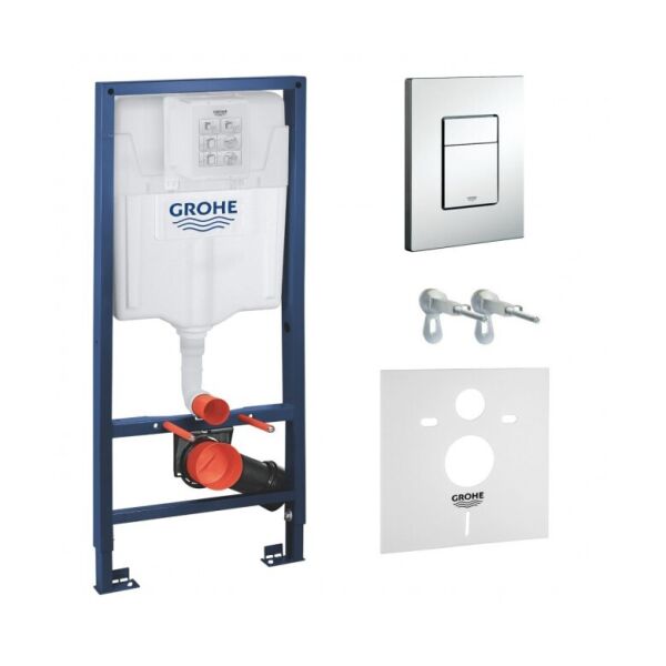 Инсталляция для подвесного унитаза с прокладкой 4в1 GROHE RAPID SL 38772001+37131000 (52742)
Инсталляция для подвесного унитаза с прокладкой 4в1 GROHE RAPID SL 38772001+37131000 (52742)