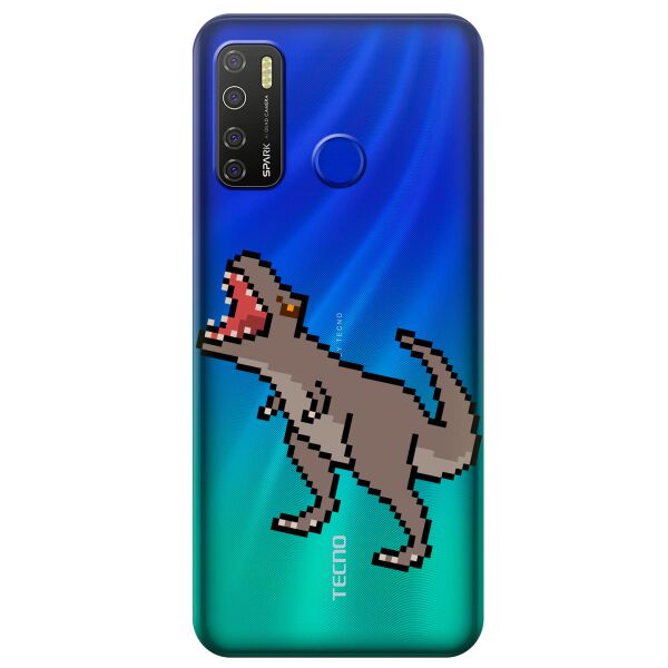 Прозрачный силиконовый чехол iSwag для Tecno Spark 5 Pro с рисунком - Пиксельный динозавр (KS9625)
Прозрачный силиконовый чехол iSwag для Tecno Spark 5 Pro с рисунком - Пиксельный динозавр (KS9625)