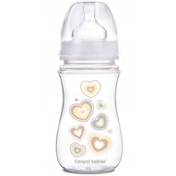 Бутылка с широким отверстием, антиколикова EasyStart, 240 мл, бежевые сердца, Canpol babies
Бутылка с широким отверстием, антиколикова EasyStart, 240 мл, бежевые сердца, Canpol babies