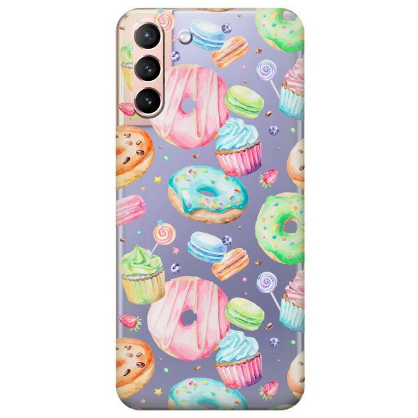 Прозрачный силиконовый чехол iSwag для Samsung Galaxy S21 Plus с рисунком - Пончики (KS11030)
Прозрачный силиконовый чехол iSwag для Samsung Galaxy S21 Plus с рисунком - Пончики (KS11030)