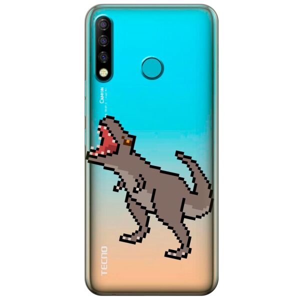 Прозрачный силиконовый чехол iSwag для Tecno Camon 12 CC7 с рисунком - Пиксельный динозавр (KS9850)
Прозрачный силиконовый чехол iSwag для Tecno Camon 12 CC7 с рисунком - Пиксельный динозавр (KS9850)