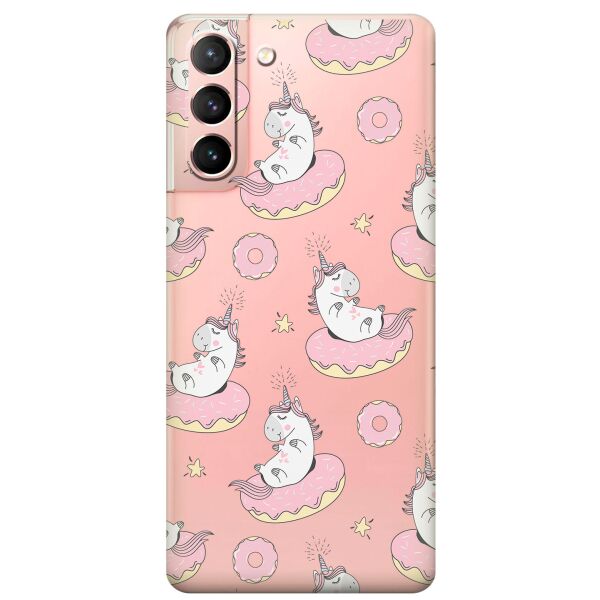 Прозрачный силиконовый чехол iSwag для Samsung Galaxy S21 с рисунком - Единороги на пончиках (KS10886)
Прозрачный силиконовый чехол iSwag для Samsung Galaxy S21 с рисунком - Единороги на пончиках (KS10886)