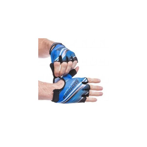 Перчатки для фитнеca HARD TOCH FG-007 (PVC, PL, открытые пальцы, р-р XS-L, черный-синий)
Перчатки для фитнеca HARD TOCH FG-007 (PVC, PL, открытые пальцы, р-р XS-L, черный-синий)
