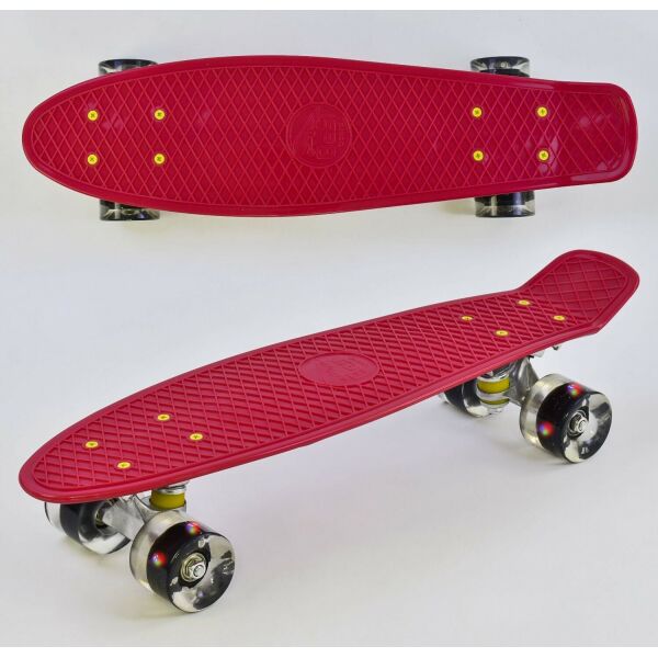 Скейт Пенни борд для девочки Best Board 0110 вишневый, доска=55 см, колёса PU, светятся (IG-7)
Скейт Пенни борд для девочки Best Board 0110 вишневый, доска=55 см, колёса PU, светятся (IG-7)