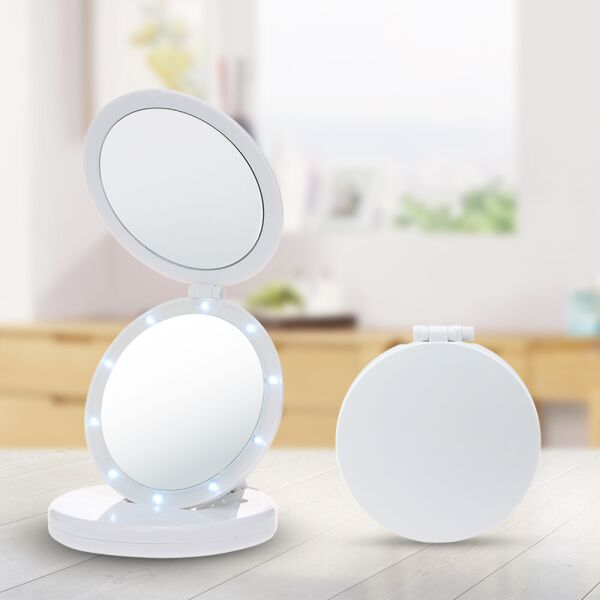 Косметическое зеркало складное с LED подсветкой для макияжа Large LED Mirror Eclipse
Косметическое зеркало складное с LED подсветкой для макияжа Large LED Mirror Eclipse