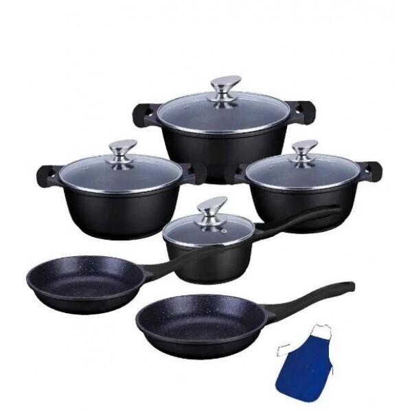 Набор посуды Bohmann Elegance Line из литого алюминия с мраморным покрытием 10 предметов (BH-40 Black) (NP)
Набор посуды Bohmann Elegance Line из литого алюминия с мраморным покрытием 10 предметов (BH-40 Black) (NP)
