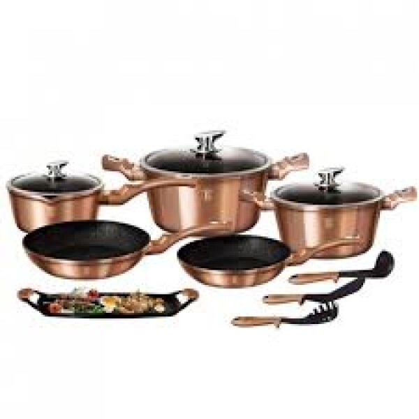 Набор посуды Berlinger Haus Metallic Line Rose Gold Edition из кованого алюминия с мраморным покрытием 14 предметов (BH-1696N) (NP)
Набор посуды Berlinger Haus Metallic Line Rose Gold Edition из кованого алюминия с мраморным покрытием 14 предметов (BH-1696N) (NP)
