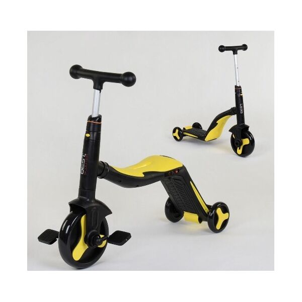 Велосипед детский 3в1 JT 10993 (1) Best Scooter, самокат-велобег-велосипед, желтый, свет, 8 мелодий, колёса PU
Велосипед детский 3в1 JT 10993 (1) Best Scooter, самокат-велобег-велосипед, желтый, свет, 8 мелодий, колёса PU