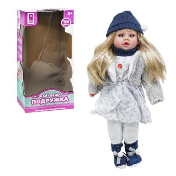 Кукла Лучшая подружка говорит 120 фраз на украинском языке, Baby-Toy, PL-520-1801A, в синий шапочке
Кукла Лучшая подружка говорит 120 фраз на украинском языке, Baby-Toy, PL-520-1801A, в синий шапочке