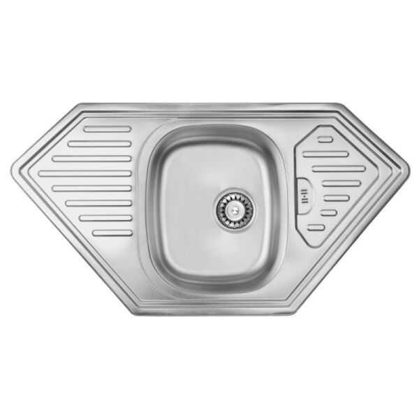 Трапециевидная врезная кухонная мойка ULA 7801 U Micro Decor (ULA7801DEC08) (950X500 ММ), МИКРОТЕКСТУРА Нержавеющая сталь
Трапециевидная врезная кухонная мойка ULA 7801 U Micro Decor (ULA7801DEC08) (950X500 ММ), МИКРОТЕКСТУРА Нержавеющая сталь