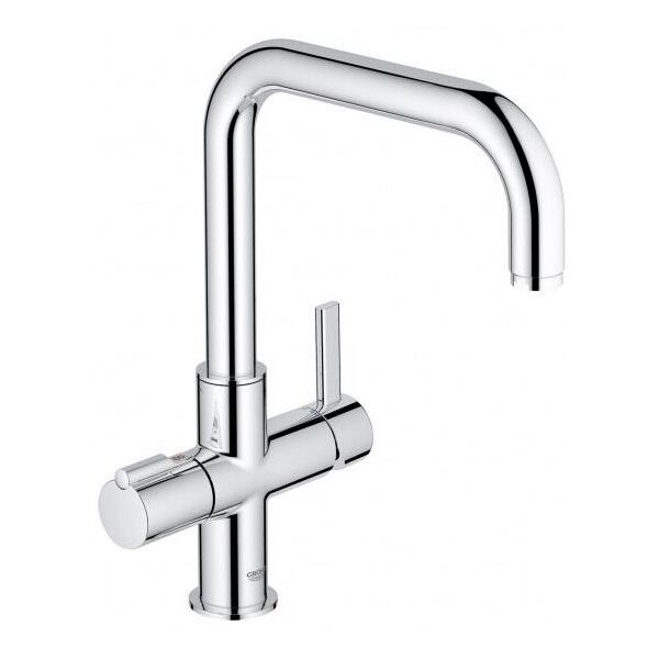 Кран на кухню с краном для фильтрованной водой GROHE Red DUO 30145000 хром латунь 75248
Кран на кухню с краном для фильтрованной водой GROHE Red DUO 30145000 хром латунь 75248