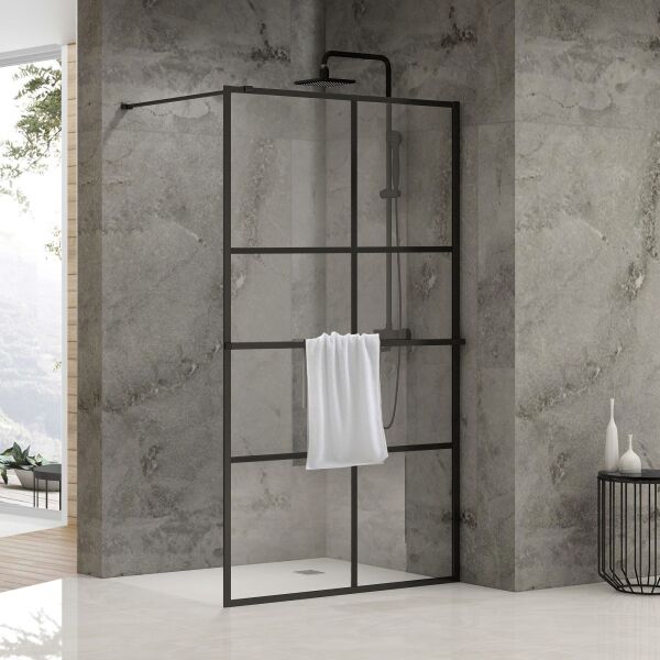 Стенка стеклянная для душа с держателем 120см x 200см VOLLE MALLA NEGRA 18-08-120black set 8мм 75688
Стенка стеклянная для душа с держателем 120см x 200см VOLLE MALLA NEGRA 18-08-120black set 8мм 75688