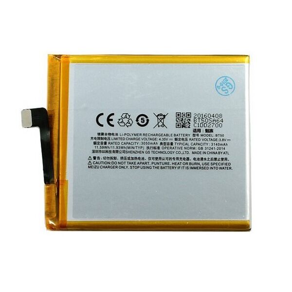 Аккумулятор для Meizu M1 / M1 Metal / BT50 
Аккумулятор для Meizu M1 / M1 Metal / BT50