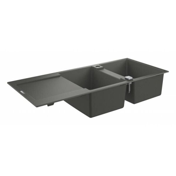 Кухонная мойка керамическая прямоугольная GROHE K500 31647AT0 1160мм x 500мм серый на две чаши 61864
Кухонная мойка керамическая прямоугольная GROHE K500 31647AT0 1160мм x 500мм серый на две чаши 61864