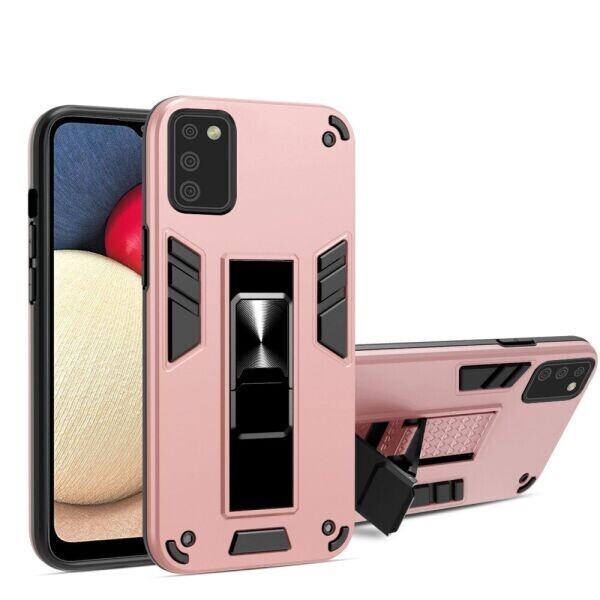Защитный чехол Deexe Armor Hybrid для Samsung Galaxy A02s (A025) - Rose Gold