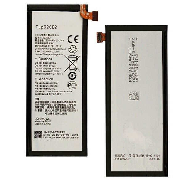 Аккумулятор для Alcatel One Touch Idol 4 6055 / 6055K / 6055B / 6055H / 6055U / 6055Y / TLp026E2
Аккумулятор для Alcatel One Touch Idol 4 6055 / 6055K / 6055B / 6055H / 6055U / 6055Y / TLp026E2