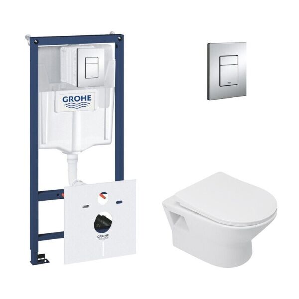 Набор инсталляции 4 в 1 GROHE Rapid SL 38827000 с клавишей и унитазом Q-TAP Lark QT0331159W
Набор инсталляции 4 в 1 GROHE Rapid SL 38827000 с клавишей и унитазом Q-TAP Lark QT0331159W