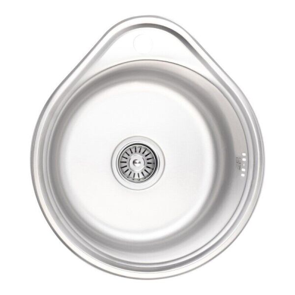 Раковина на кухню из нержавейки круглая LIDZ LIDZ4843MDEC06 480мм x 430мм микротекстура 0.6мм 75617
Раковина на кухню из нержавейки круглая LIDZ LIDZ4843MDEC06 480мм x 430мм микротекстура 0.6мм 75617