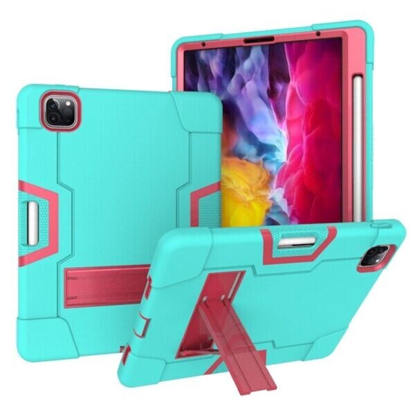 Защитный чехол Deexe Color Kickstand для Apple iPad Air 4 10.9 (2020) / iPad Pro 11 (2020) - Cyan / Rose
Защитный чехол Deexe Color Kickstand для Apple iPad Air 4 10.9 (2020) / iPad Pro 11 (2020) - Cyan / Rose