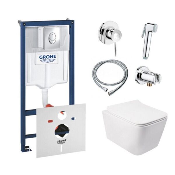 Набор инсталляции 5 в 1 GROHE Rapid SL 38721001 с унитазом Q-TAP Crow QT05335170W и смесителем GROHE
Набор инсталляции 5 в 1 GROHE Rapid SL 38721001 с унитазом Q-TAP Crow QT05335170W и смесителем GROHE