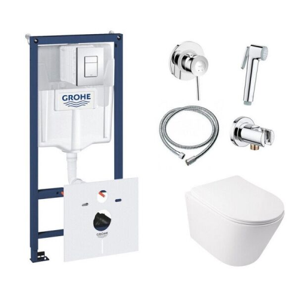 Набор инсталляции 5 в 1 GROHE Rapid SL 38827000 с унитазом Q-TAP Swan QT16335178W и смесителем GROHE
Набор инсталляции 5 в 1 GROHE Rapid SL 38827000 с унитазом Q-TAP Swan QT16335178W и смесителем GROHE