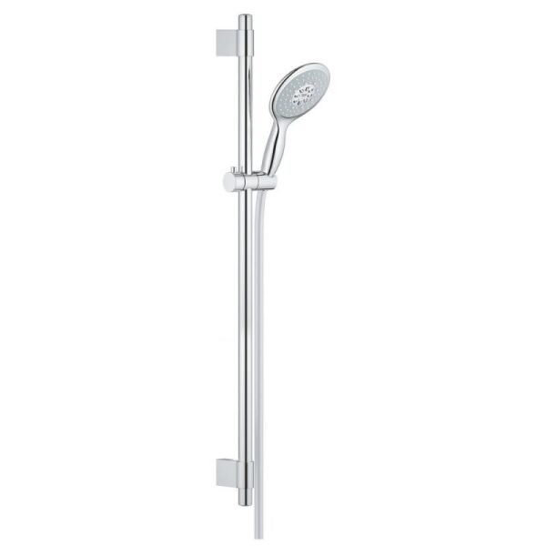Комплект для душа со штангой GROHE Power&Soul со шлангом и ручной лейкой хром 27738000
Комплект для душа со штангой GROHE Power&Soul со шлангом и ручной лейкой хром 27738000