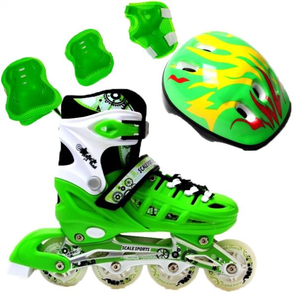 Ролики детские раздвижные Scale Sports Combo Ecoline - USA (защита + шлем) 34-37, (Зеленый) (2T3040S)
Ролики детские раздвижные Scale Sports Combo Ecoline - USA (защита + шлем) 34-37, (Зеленый) (2T3040S)