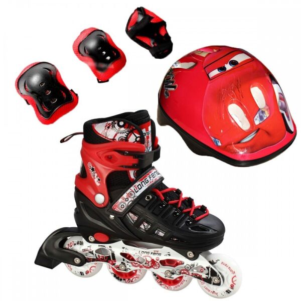 Ролики детские раздвижные Scale Sports Combo Disney - USA (защита + шлем) 29-33, Тачки (красный) (2T3040E)
Ролики детские раздвижные Scale Sports Combo Disney - USA (защита + шлем) 29-33, Тачки (красный) (2T3040E)