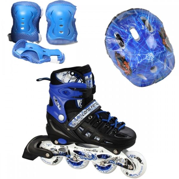 Ролики детские раздвижные Scale Sports Combo Disney - USA (защита + шлем) 34-37, СпайдерМен (Синий) (2T3040E)
Ролики детские раздвижные Scale Sports Combo Disney - USA (защита + шлем) 34-37, СпайдерМен (Синий) (2T3040E)