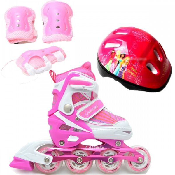 Роликовые коньки детские раздвижные Caroman Combo Disney (защита+шлем) 27-31, Best Princess (розовый) (2T3029E)
Роликовые коньки детские раздвижные Caroman Combo Disney (защита+шлем) 27-31, Best Princess (розовый) (2T3029E)