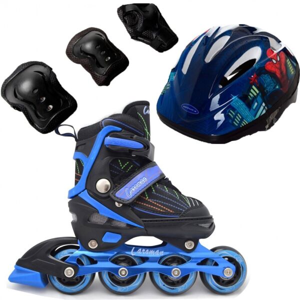 Роликовые коньки детские раздвижные Caroman Combo Disney (защита+шлем) 32-36, СпайдерМен3 (Синий с черным) (2T3029E)
Роликовые коньки детские раздвижные Caroman Combo Disney (защита+шлем) 32-36, СпайдерМен3 (Синий с черным) (2T3029E)