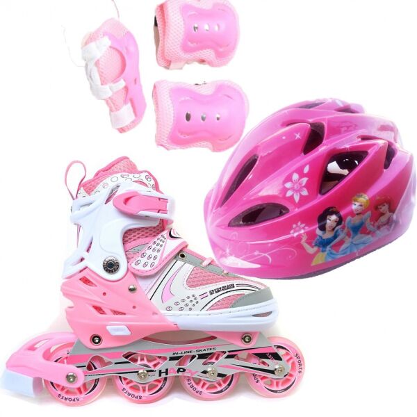 Роликовые коньки Ролики детские Набор Happy Combo Disney ( + защита + шлем ) 34-38, Princess New (розовый) (2T3007E)
Роликовые коньки Ролики детские Набор Happy Combo Disney ( + защита + шлем ) 34-38, Princess New (розовый) (2T3007E)