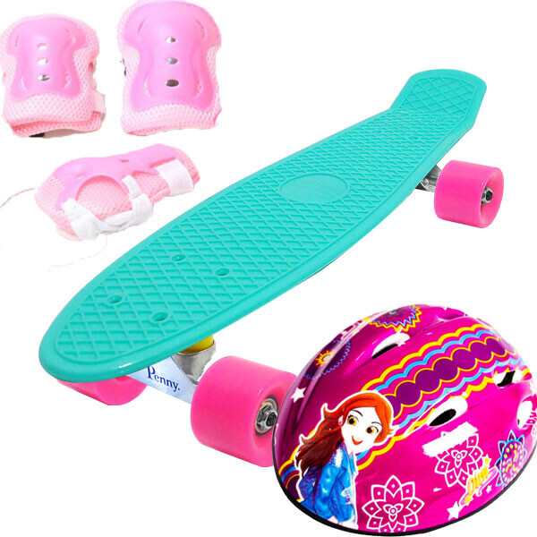 Скейт Penny Classic Pastel 22" Combo Набор (защита + шлем) светящиеся Бирюзовый ОКА (2T2029)
Скейт Penny Classic Pastel 22" Combo Набор (защита + шлем) светящиеся Бирюзовый ОКА (2T2029)