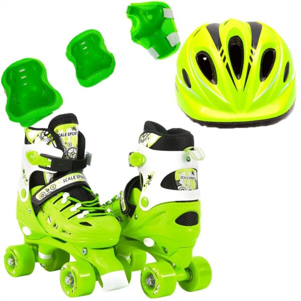 Ролики Квадровые Набор Qwad Combo Pro - USA Scale Sports 34-37, Зеленый (Защита + Шлем с маячком) (2T3046P)
Ролики Квадровые Набор Qwad Combo Pro - USA Scale Sports 34-37, Зеленый (Защита + Шлем с маячком) (2T3046P)