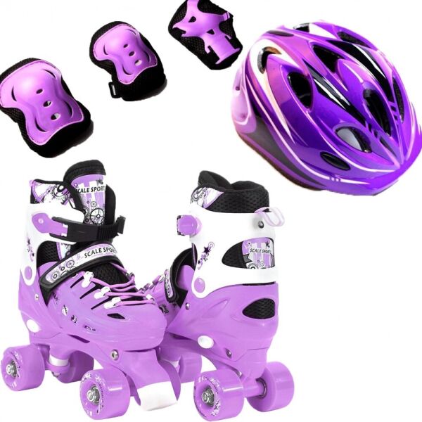 Ролики Квадровые Набор Qwad Combo Pro - USA Scale Sports 34-37, Фиолетовый (Защита + Шлем с маячком) (2T3046P)
Ролики Квадровые Набор Qwad Combo Pro - USA Scale Sports 34-37, Фиолетовый (Защита + Шлем с маячком) (2T3046P)